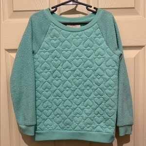 Bobbie Brooks Teal Heart Sweatshirt